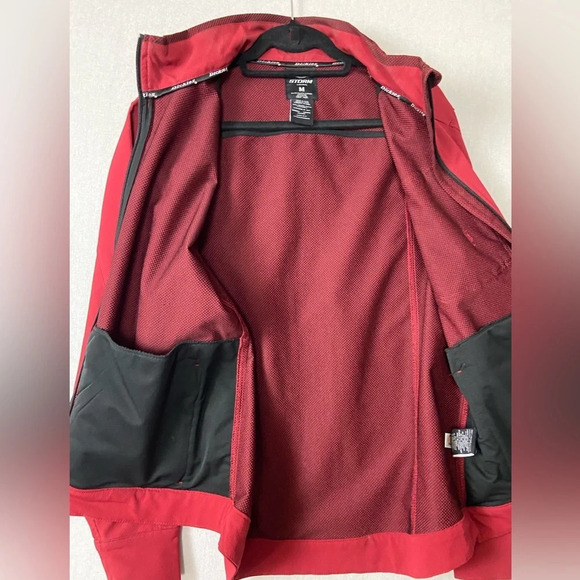 Dickies STORM Softshell Jacket Water Resistant Dark Red Men's Sz M - Picture 6 of 11